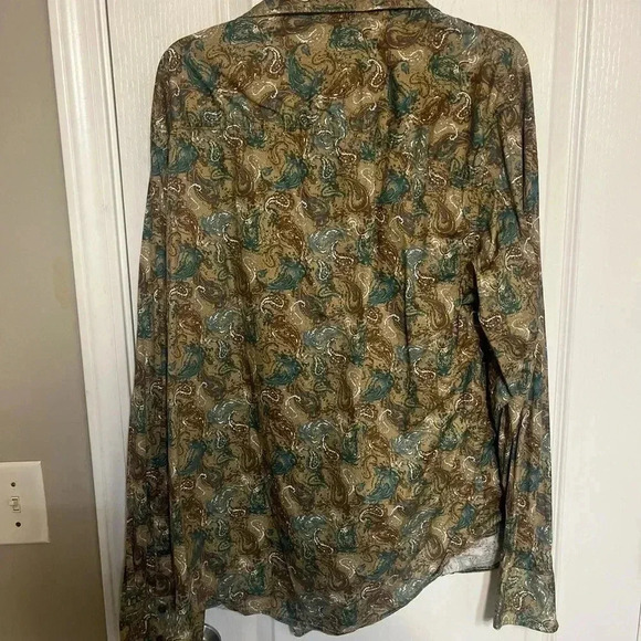 Mosaic Long Sleeve Button Down - Picture 5 of 7